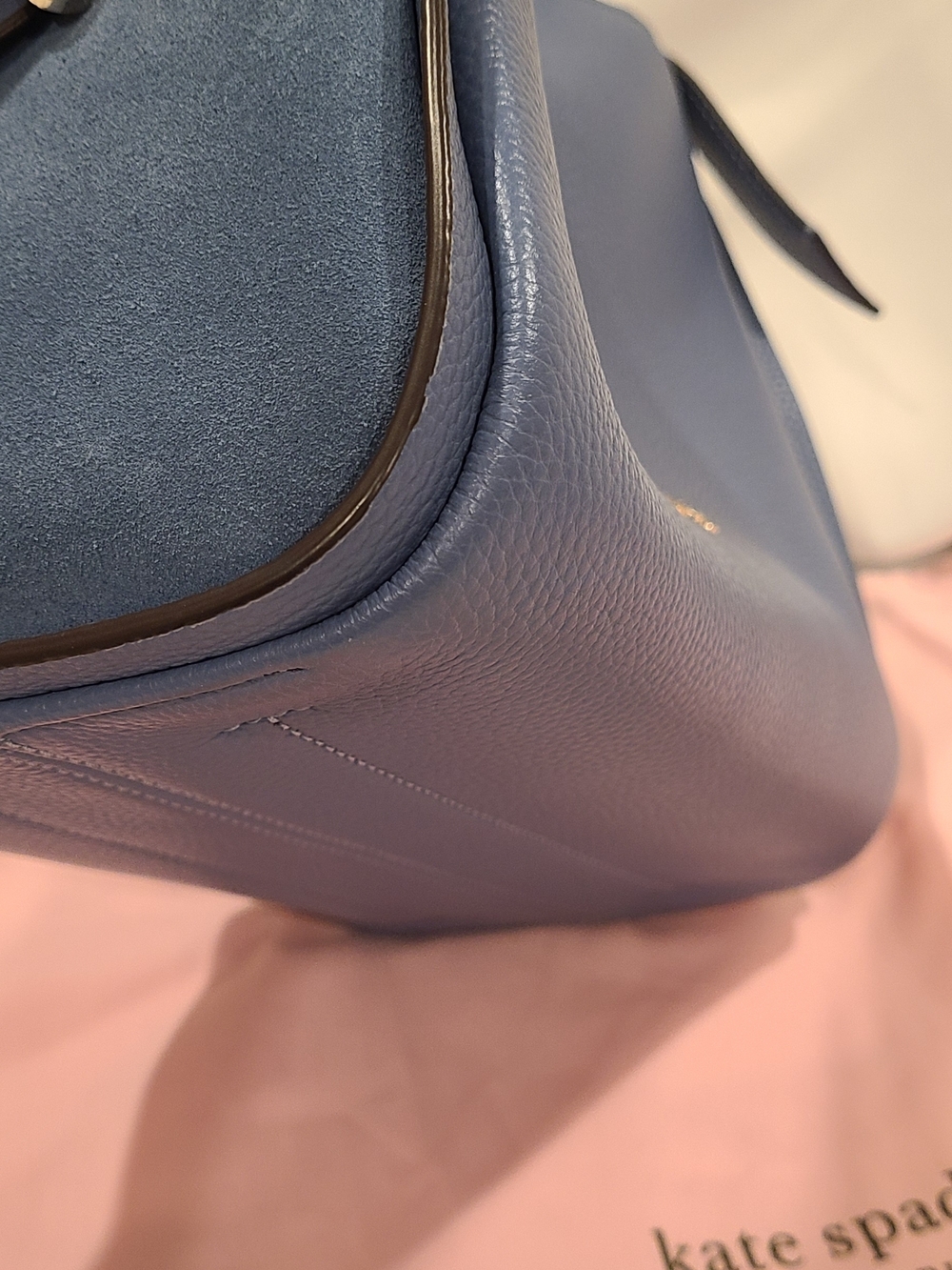 Kate Spade Knott Medium Pebbled Leather and Suede Crossbody Bag - Picture 8 of 16